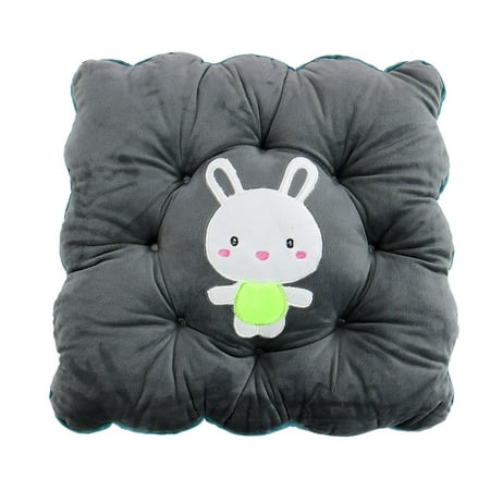 - Household Polyester Rabbit Pattern Back Protect Chair Car Pad Cushion Gray