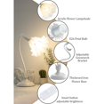 thumbnail image 4 of Flower Table Lamp,LED Reading Light Bedside Vintage Flower Night Light,3 Colors Modes Kawaii Bedside Lamps Decor,Living Room Bedroom Room Lighting Table Lamps Home Decoration (White), 4 of 6