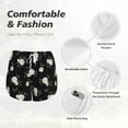 thumbnail image 6 of Picia Rose Flowers Pattern Women's 2 in 1 Athletic Running Shorts High Waisted Workout Casual Gym Sweat Shorts with Comfy Liner Zipper Pockets-X-Large, 6 of 9