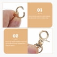 thumbnail image 3 of OUNONA 10Ud Accesorios Para Jaula Dorados Con Antiescape Fáciles De Instalar, 3 of 6