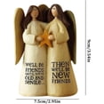thumbnail image 5 of Figura de Ángel de la Amistad con forma de corazón de Ángeles de Sisters Forever, estatua de Forever Sisters y mejores amigos, escultura de ángel para 2 niñas en casa, 5 of 5