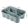 thumbnail image 5 of Nihenok 4 Packs Plastic Cleaning Supply Caddy, Multipurpose Portable Carry Caddy, Grey, 5 of 12