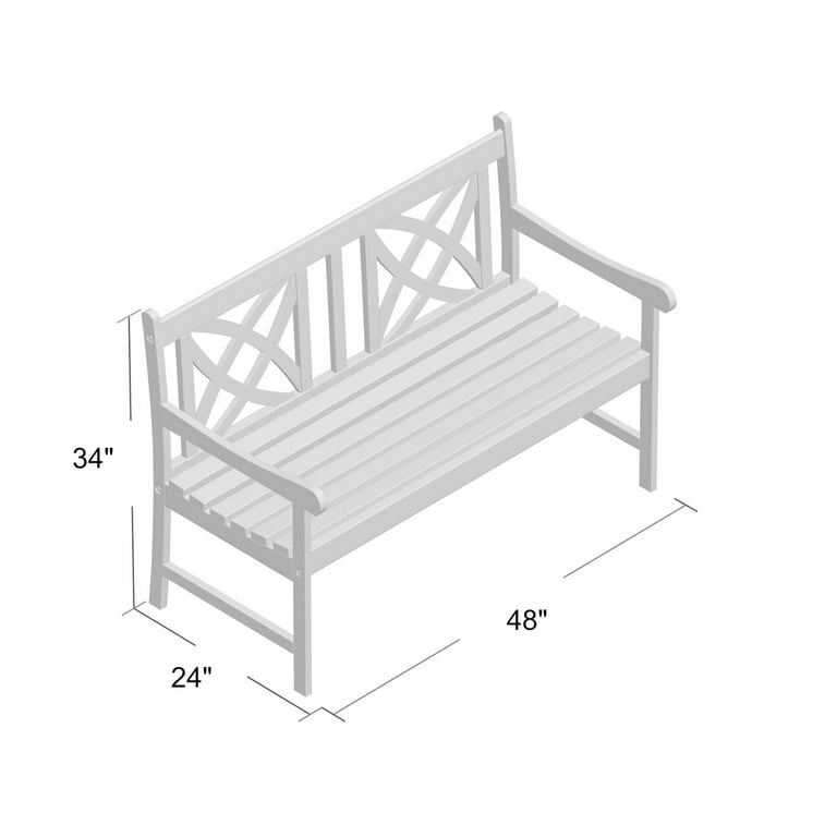 Maliyah wooden garden bench deals