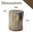 thumbnail image 7 of COSIEST 2PCS Faux Wood Hand-Painted End Table for Garden, 7 of 7