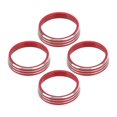 thumbnail image 3 of Uds. Perilla de ventilación de aire A/C anillos de adornos reemplazo de decoración de aleación de aluminio rojo para Honda VEZEL XRV, 3 of 9