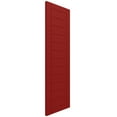thumbnail image 2 of Ekena Millwork 15"W x 71"H True Fit PVC Horizontal Slat Framed Modern Style Fixed Mount Shutters, Fire Red (Per Pair - Hardware Not Included), 2 of 9