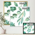thumbnail image 5 of Young Eucalyptus Branches and Leaves III 36 in x 36 in Framed Painting Canvas Art Print, by Designart, 5 of 5