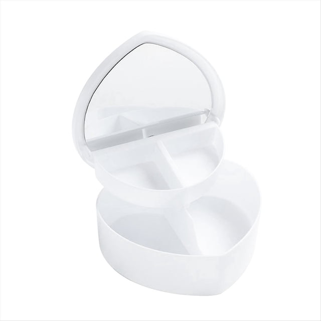 Cajas de JoyeríA en Forma de CorazóN, Almacenamiento de JoyeríA de PláStico , Cajas de JoyeríA en Forma de CorazóN Cajas de PapeleríA CajóN Caja de Maquillaje