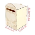 thumbnail image 3 of Toystoory Delicada caja de tarjetas para bodas, cajas de románticas, cajas de buzón, contenedores de almacenamiento, contenedor de tarjetas Decoración del hogar JM01616, 3 of 6