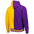 thumbnail image 3 of Men's Mitchell & Ness Purple/Gold Los Angeles Lakers Hardwood Classics Split Pullover Hoodie, 3 of 3