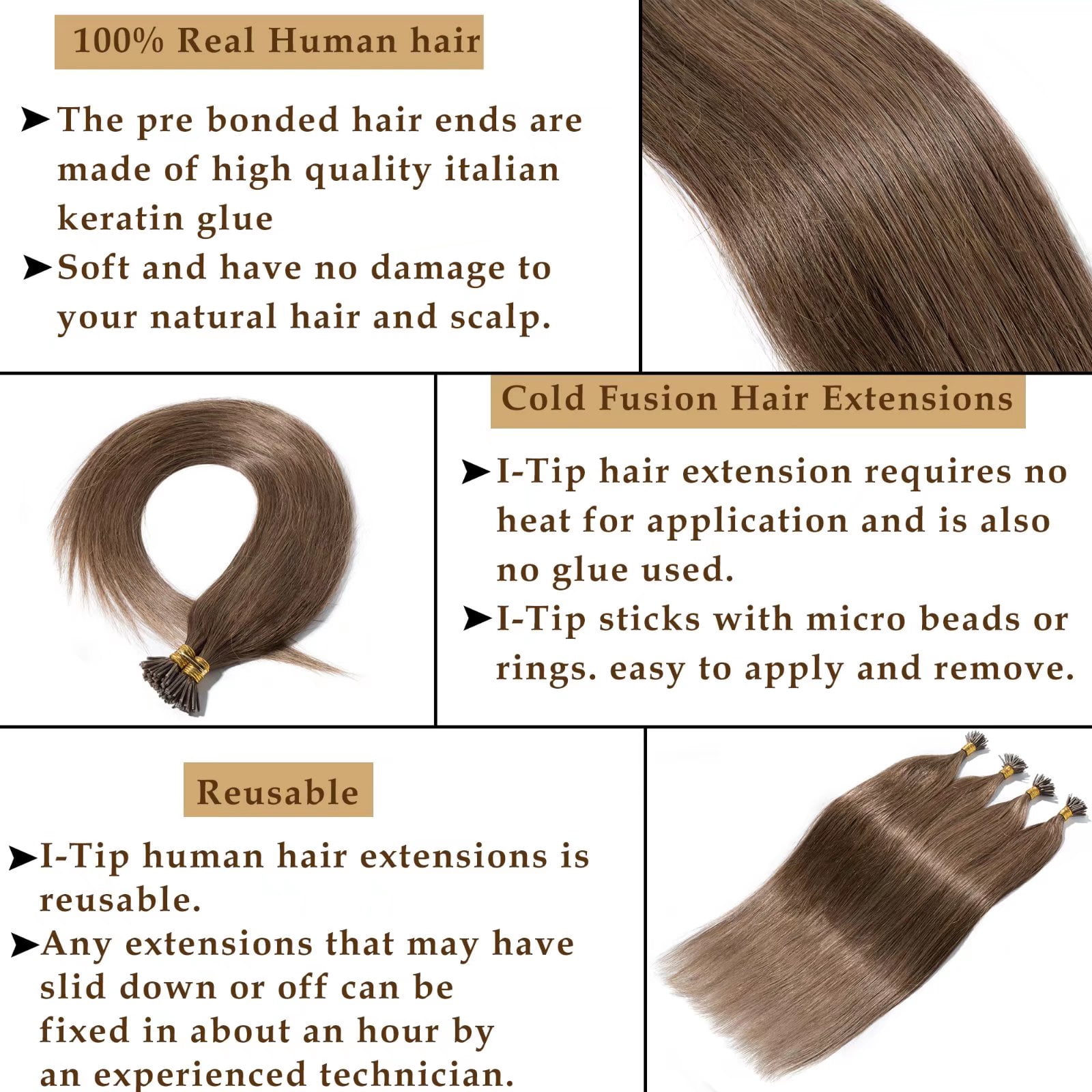 22 Inch Human Hair Extensions Micro Bead Weft 50g Glue Free Reusable Micro Bead Skin Weft Remy Hair Extensions | LOX Hair Extensions main image 2