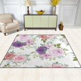 thumbnail image 3 of Coolnut Flower Pattern Non-Slip Runner Rug Washable Soft Absorbent Living Room Rugs for Bedroom 80x58 Inches Home Decor, 3 of 7