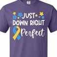 thumbnail image 4 of Inktastic Just Down Right Perfect Down Syndrome Awareness Ribbon T-Shirt, 4 of 5