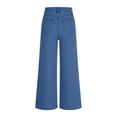 thumbnail image 6 of Amzcrzy 2026 Fashion Classic Wide Leg Jeans for Women Loose Comfortable Denim Denim Pants High Waisted Jeans with Seam Detail for Everyday Wear Blue XL, 6 of 8