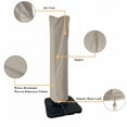 thumbnail image 4 of USIONE Patio Umbrella Cover for 9ft to 13ft Offset Umbrella, Water Resistant, Curved Cantilever and Straight Pole Parasol Outdoor Umbrellas Cover, 4 of 6