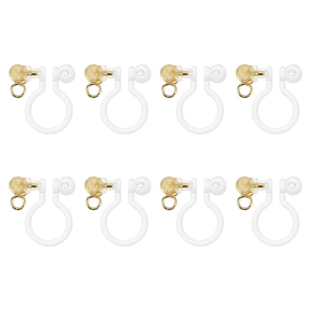 Weiweiguan 8 Pcs Clips d'Oreilles en Forme de U Convertisseur de Clou d'Oreille Accessoires DIY