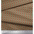 thumbnail image 3 of Soimoi Brown polyester Crepe Fabric Diamond Geometric Printed Craft Fabric by the Yard 52 Inch Wide, 3 of 5