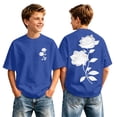 thumbnail image 3 of Boys Graphic Tees Under $10 Short Sleeve Shirts Casual Back to School Playwear Funny Cool #03 Blue 4-5 Years, 3 of 6