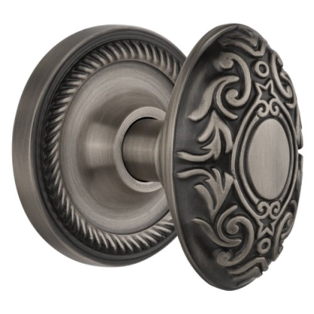 Nostalgic Warehouse Ropvic_Dp_Nk Victorian Solid Brass Dummy Door Knob