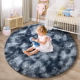 thumbnail image 5 of Shag Area Rugs for Living Room 6'(Round), Soft and Fluffy Shaggy Carpet for Pets, Machine Washable Floor Rugs for Living room, 5 of 6