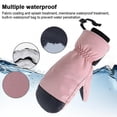 thumbnail image 3 of Snowboard Gloves Inner Five Fingers Warm Touch Screen Waterproof Ski Gloves, 3 of 4