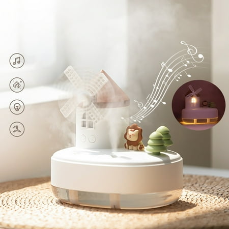 

Moocorvic Clearance Humidifier 650 ML Warm Night Light Humidifier Music Box Humidifier USB Type C Humidifier For Bedroom Desk Humidifier Office