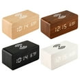 thumbnail image 5 of Wooden Digital Alarm Clock, Charging Clock with Wireless Charger, Bedside Desk Clock with LED Display, Wooden Wireless Charging Clock for Bedrooms and Offices, 5 of 5