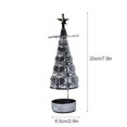 thumbnail image 2 of Rotary Tea Light Candle Holder  Christmas Tree-shaped Spinning Metal Candlestick Candle Holder  Romantic Rotation Decorative Candle Holder Christmas Decoration for Wedding Party Home Deco, 2 of 18