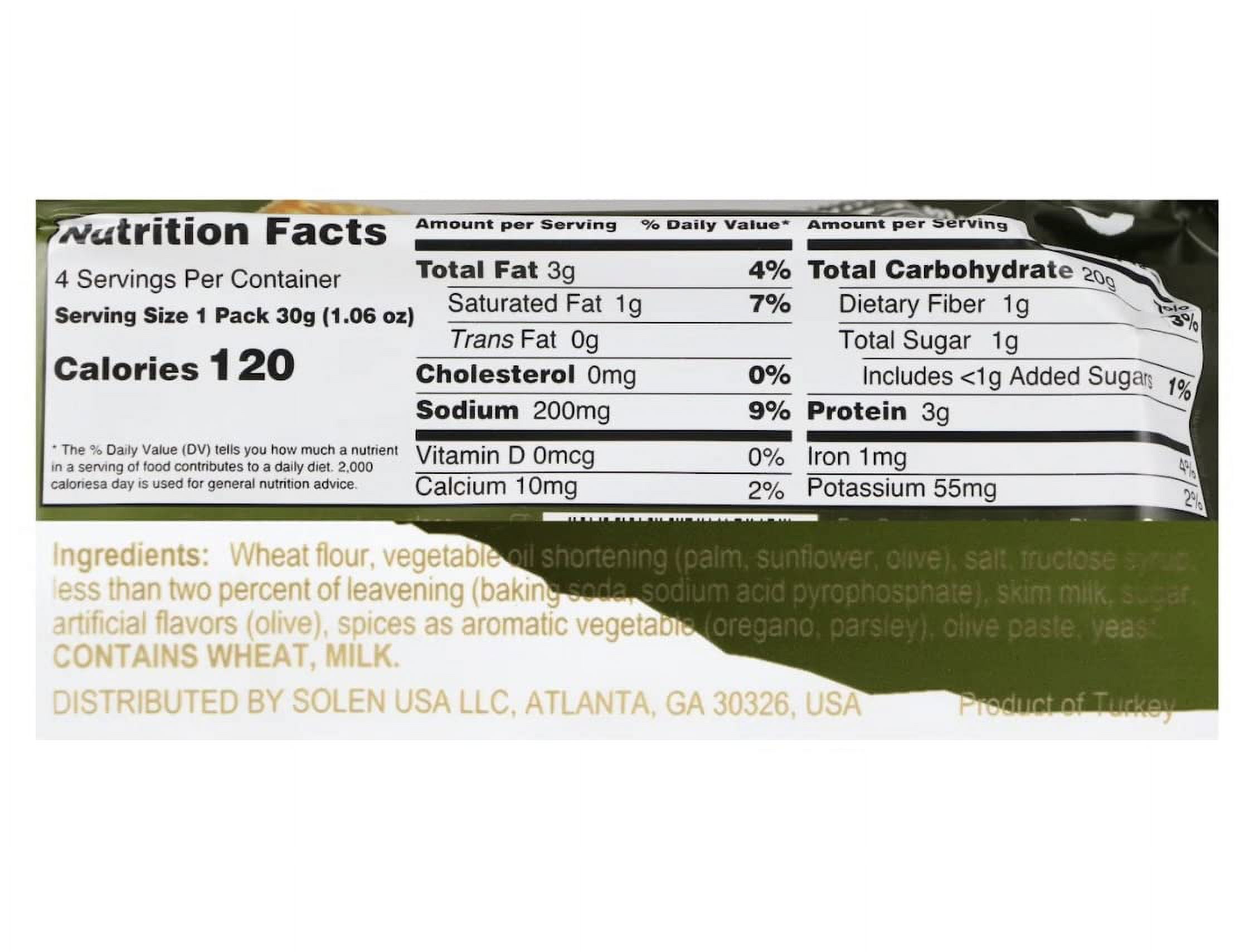 Greta Mediterranean Crackers with Olive & Oregano, Crispy Savory Snack Crackers, 4.23 oz, 2 Pack