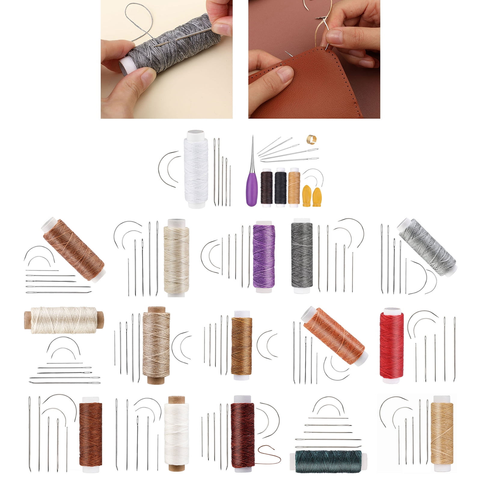 10 Set Leather Sewing Needle Set Upholstery Needle Curved Needle Embroidery Needle Leather Hand Sewing Needle for Craft