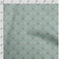 thumbnail image 3 of Soimoi Llama Alpaca Printed, Japan Crepe SatinFabric, by The Yard 54 Inch Wide, Decorative Sewing Fabric for Dresses Kimonos Gowns, Mint Green, 3 of 5