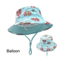 thumbnail image 4 of Kids Sun Hat UPF 50+ Bucket Hats for Boys Girls Summer Sun Protection Wide Brim Unisex Beach Outdoor,lightweight,foldable,packable M, 4 of 5