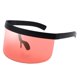 thumbnail image 3 of 2PCS Gafas de visera unisex Lente plana de una pieza Gafas de protección de verano Rojo + azul Yuyangstore Gafas de sol con visera espejada, 3 of 8