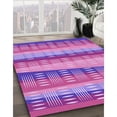 thumbnail image 3 of Ahgly Company Machine Washable Indoor Rectangle Transitional Violet Purple Area Rugs, 7' x 9', 3 of 7