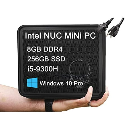 Intel NUC 9 NUC9i5QNX 4-Core i5-9300H, 8GB RAM, 256GB SSD, 2 x Thunderbolt, WiFi 6, HDMI, Win 10 Pro Ghost Skull Canyon Extreme Gaming Box Elite Mini Tiny Business Desktop, 3-Year Warranty