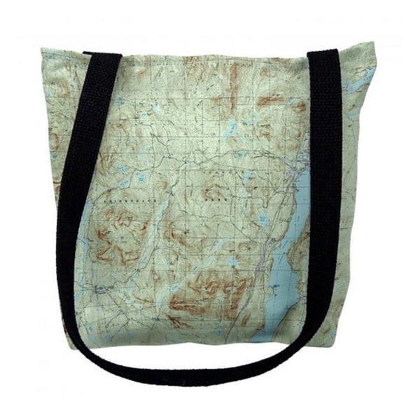 Betsy Drake TY1099M Sac Fourre-Tout Carte Nautique Schroon Lake II Adirondack New York 16 x 16 Po - Moyen