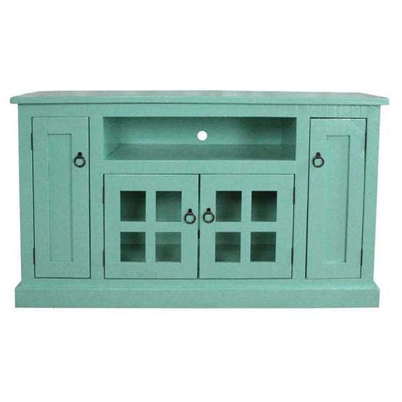 American Heartland 30855CM 57 in. Rustic TV Stand, Chocolate Mousse