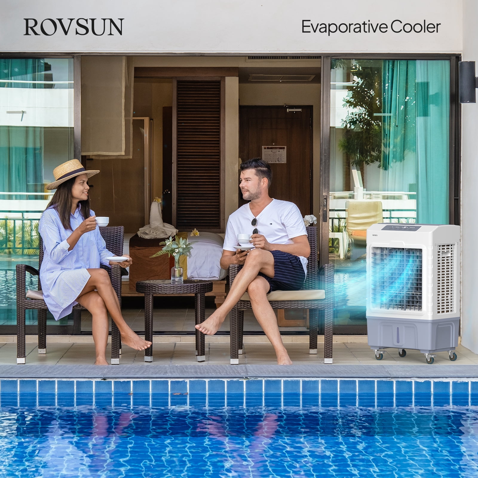 ROVSUN Portable Air Conditioners, White