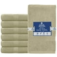 DAN RIVER 100% Cotton Hand Towel Set of 6| Ultra Soft Bathroom Hand ...
