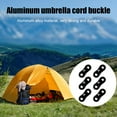 thumbnail image 4 of Hebilla De Cuerda De Viento Hebilla de cuerda de viento Hebilla de paracaídas de aleación de aluminio Equipo de camping (negro) Hugtrwg  Para Estrenar, 4 of 4