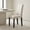 Beige+Black, variant on Resenkos Set of 2 Mid-Century Modern Parson Chairs with Fabric Upholstery, Brown