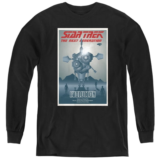 Star Trek - Tng Season 3 Episode 1 - Youth Long Sleeve Shirt - Medium