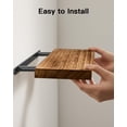 thumbnail image 4 of Juego de 4 Repisas Flotantes AMADA HOMEFURNISHING de Madera de Paulownia, 4 of 7