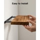 thumbnail image 4 of Juego de 4 Repisas Flotantes AMADA HOMEFURNISHING de Madera de Paulownia, 4 of 7