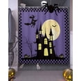 thumbnail image 3 of Halloween Purple Witch Haunted House Moon Night Shower Curtain Set ，Waterproof Fabric Shower Curtains Shower Curtains for Bathroom,Bathroom Decor 72"x72", 3 of 6
