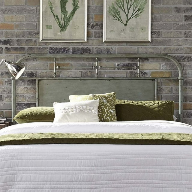 Liberty Furniture Vintage Queen Metal Headboard - Green
