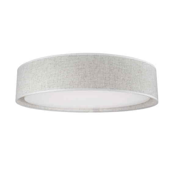 Kuzco Lighting Fm7916 Dalton 16" Wide Led Flush Mount Drum Ceiling Fixture - Brushed