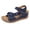 2-Blue, variant on Womens Wedge Walking Sandals with Arch Support Open Toe Orthopedic Sandal Ladies Hook and Loops Summer Outdoor Dress Shoes Size 6.5 White