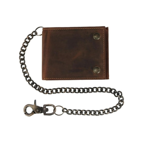 CTM  Leather Bifold Chain Wallet (Men)