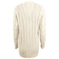 thumbnail image 4 of Cardigan Sweaters for Women Womens Long Sleeve Cable Knit Cardigan Sweaters Open Front Solid Fall Outwear with Pockets, 4 of 7